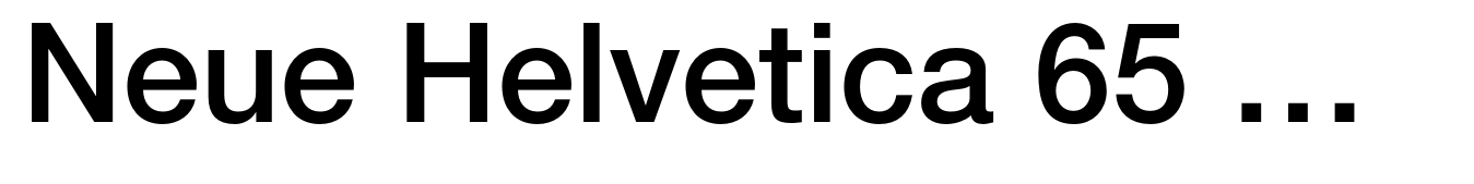 Neue Helvetica 65 Medium